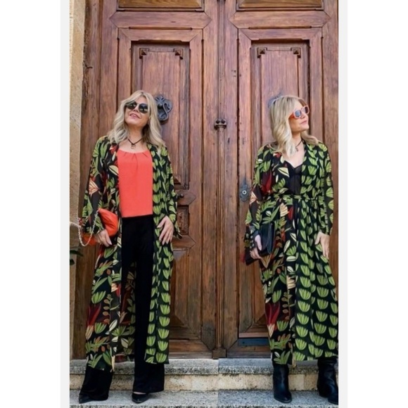 Zara Long Flowing Loose-Fitting Shirt Dress - Picture 5 of 16